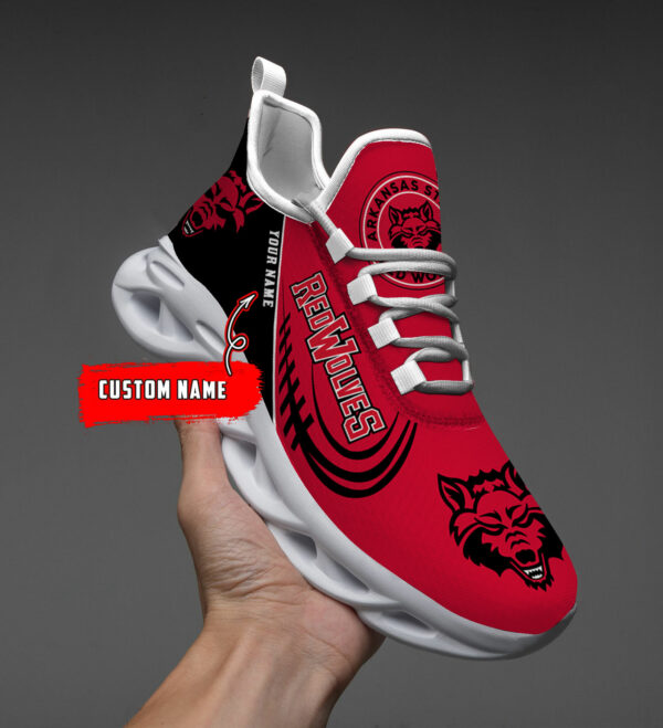 Benutzerdefinierter Name Arkansas State Red Wolves Personalisierte Max Schuhe DS006