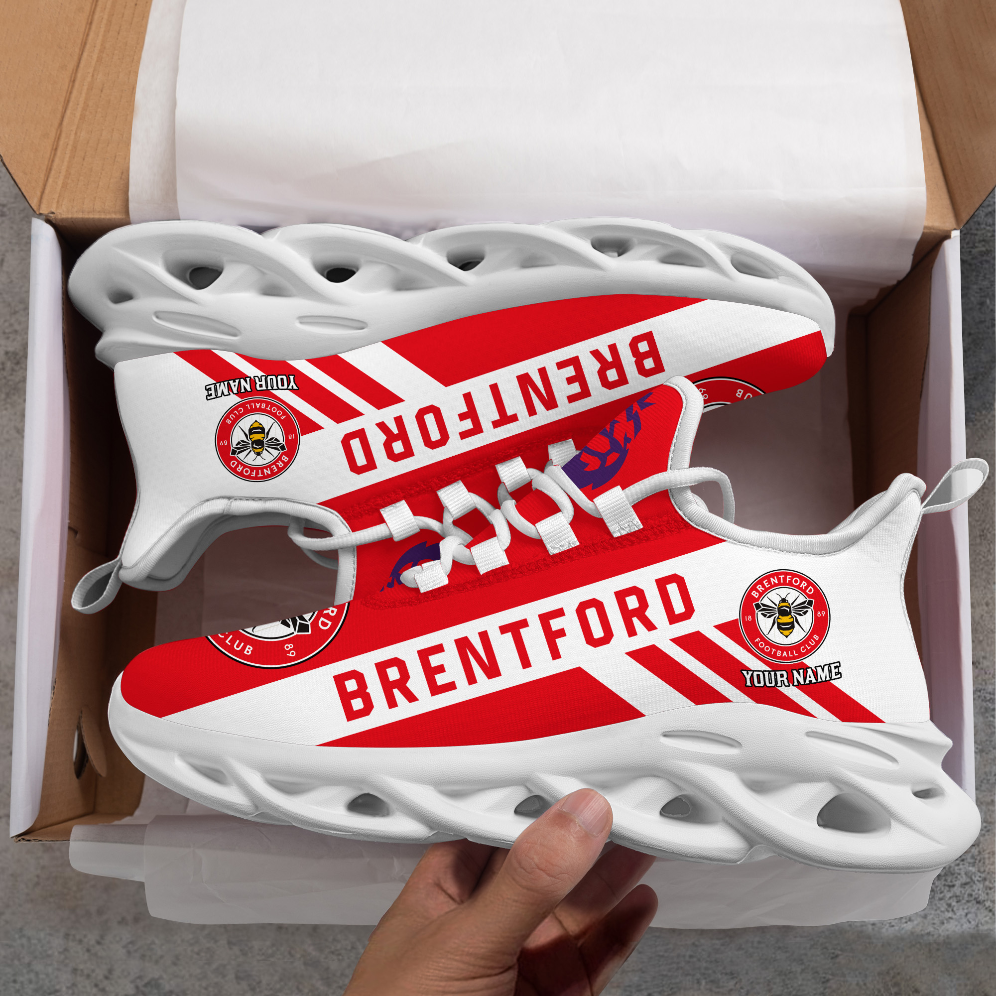 Benutzerdefinierter Name Brentford Personalisiert Max Shoes DS006 EPL