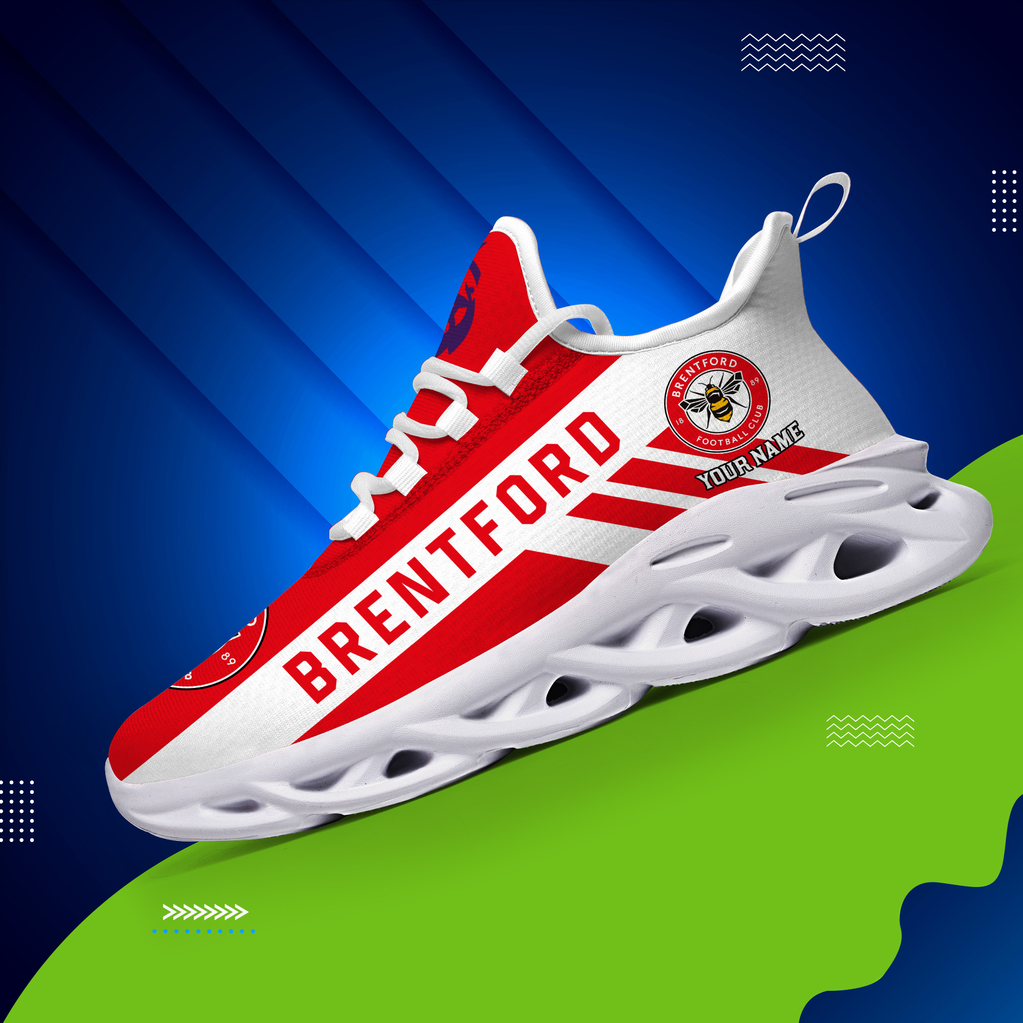 Benutzerdefinierter Name Brentford Personalisiert Max Shoes DS006 EPL