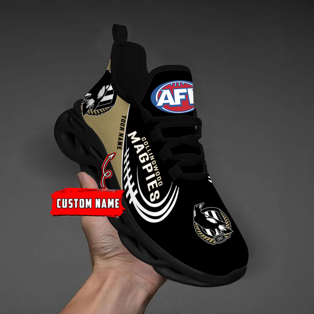 Benutzerdefinierter Name Collingwood Magpies Personalisierte Max-Schuhe DS006
