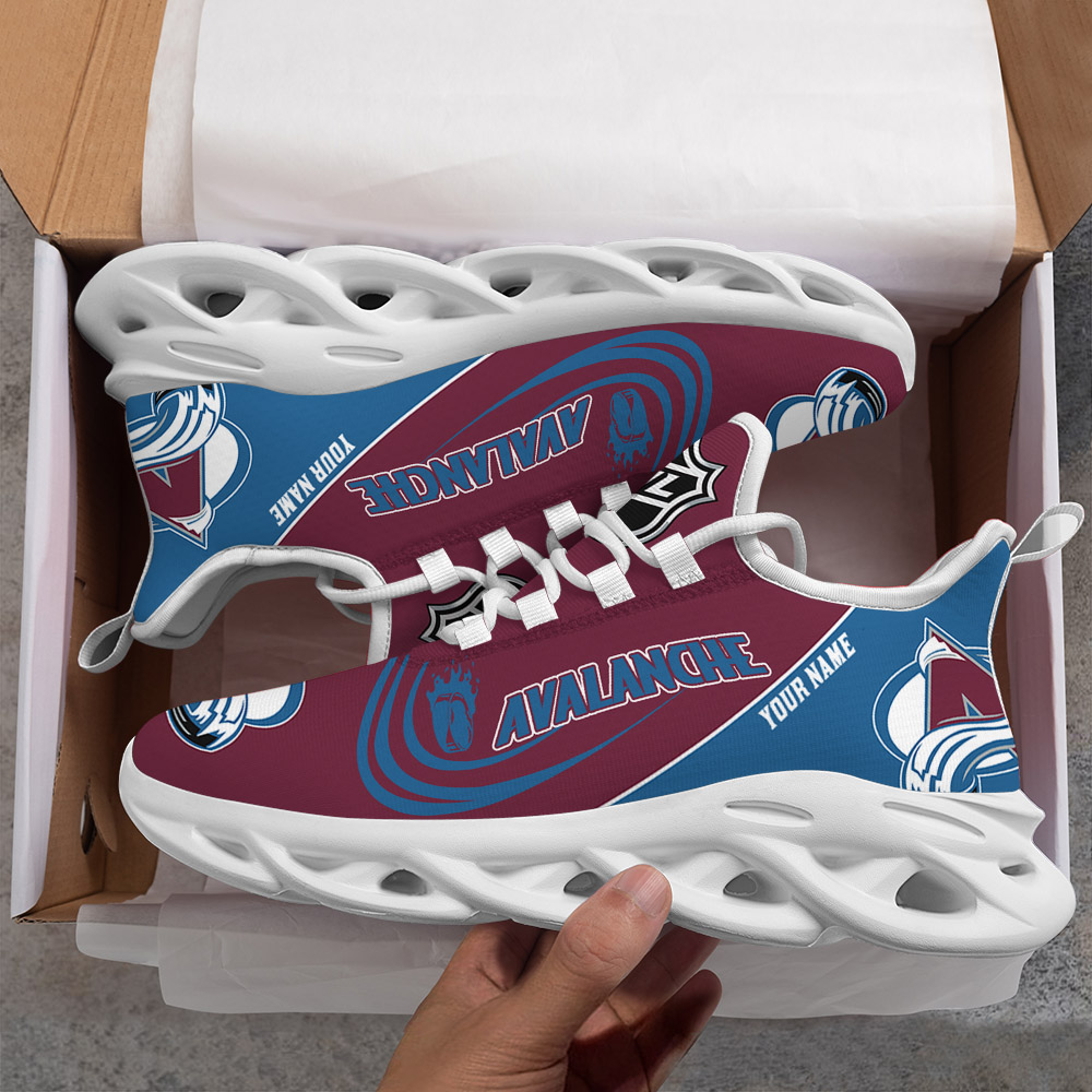 Benutzerdefinierter Name Colorado Avalanche Personalisierte Max Schuhe DS006