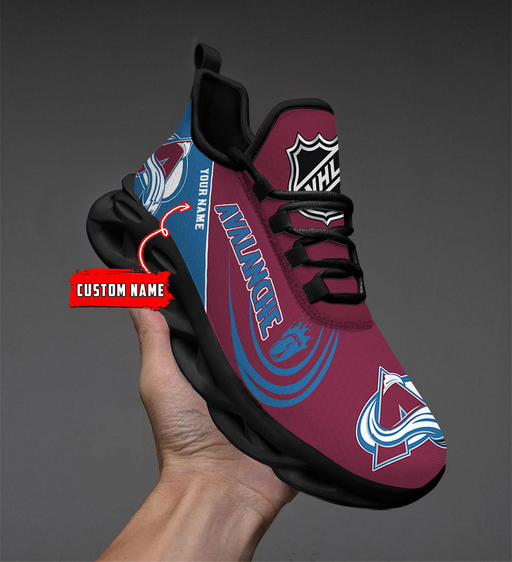Benutzerdefinierter Name Colorado Avalanche Personalisierte Max Schuhe DS006