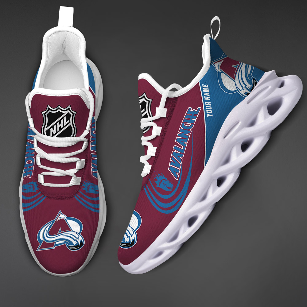 Benutzerdefinierter Name Colorado Avalanche Personalisierte Max Schuhe DS006