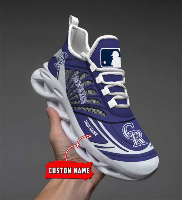 Benutzerdefinierter Name Colorado Rockies personalisierte Max Shoes DS005