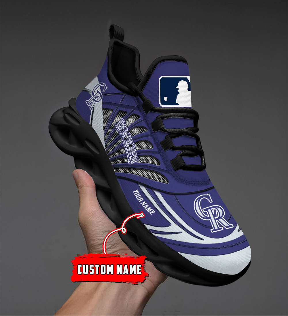 Benutzerdefinierter Name Colorado Rockies personalisierte Max Shoes DS005