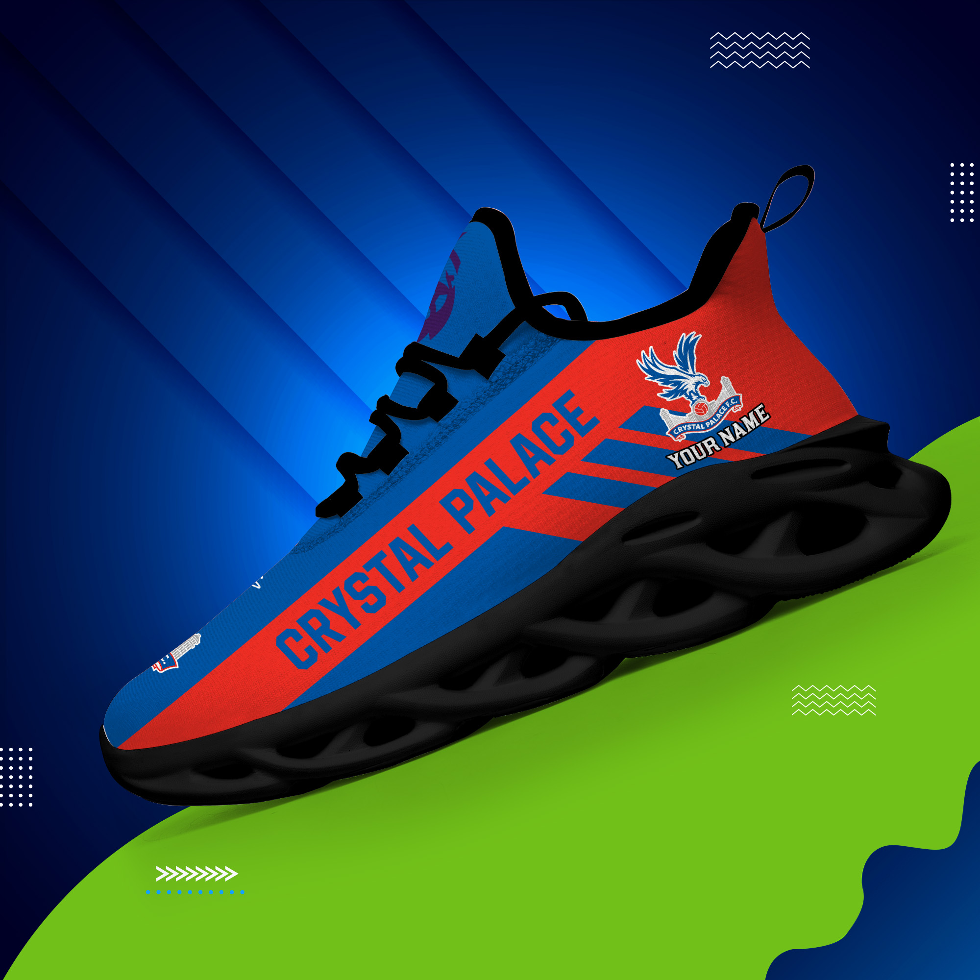 Benutzerdefinierter Name Crystal Palace Personalisiert Max Shoes DS006 EPL