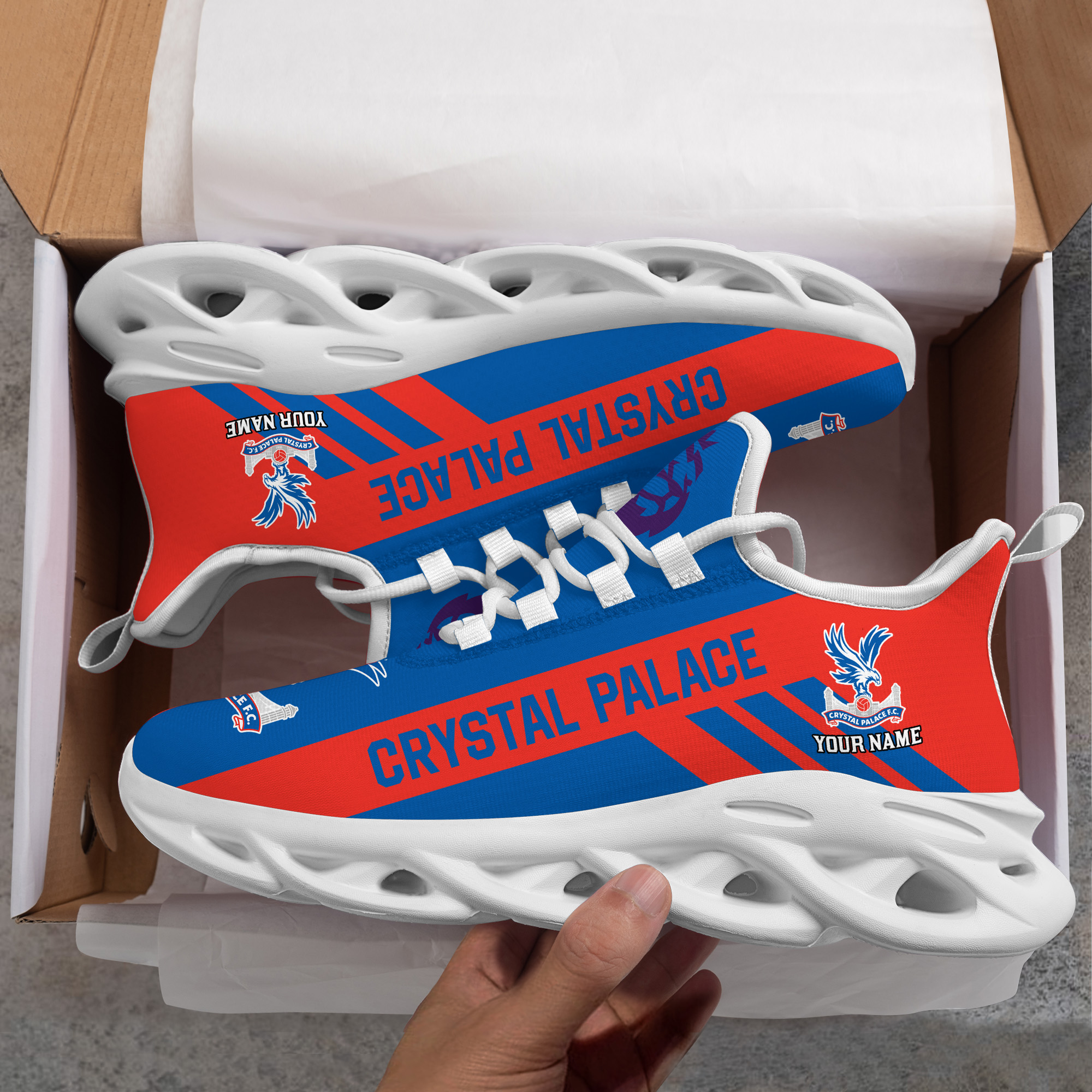 Benutzerdefinierter Name Crystal Palace Personalisiert Max Shoes DS006 EPL
