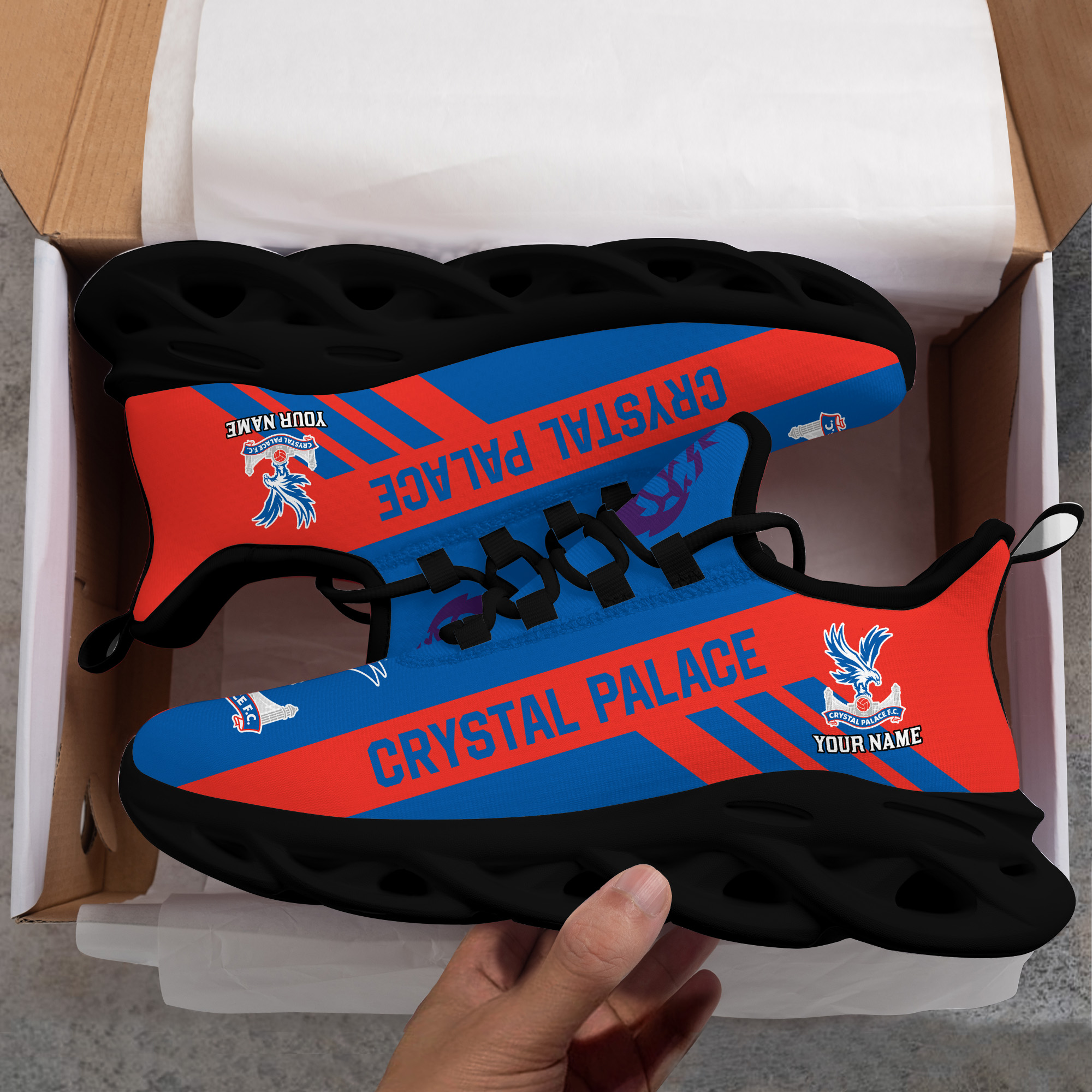 Benutzerdefinierter Name Crystal Palace Personalisiert Max Shoes DS006 EPL