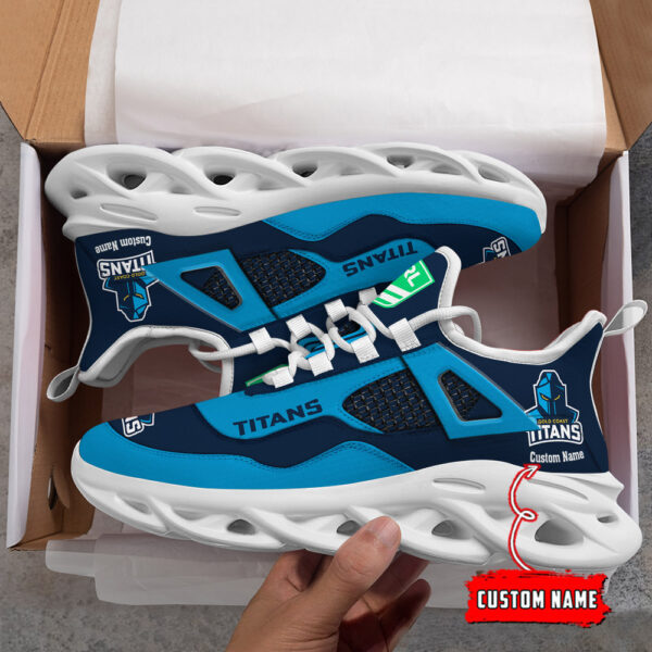 Benutzerdefinierter Name Gold Coast Titans NRL MAX SHOES DS001