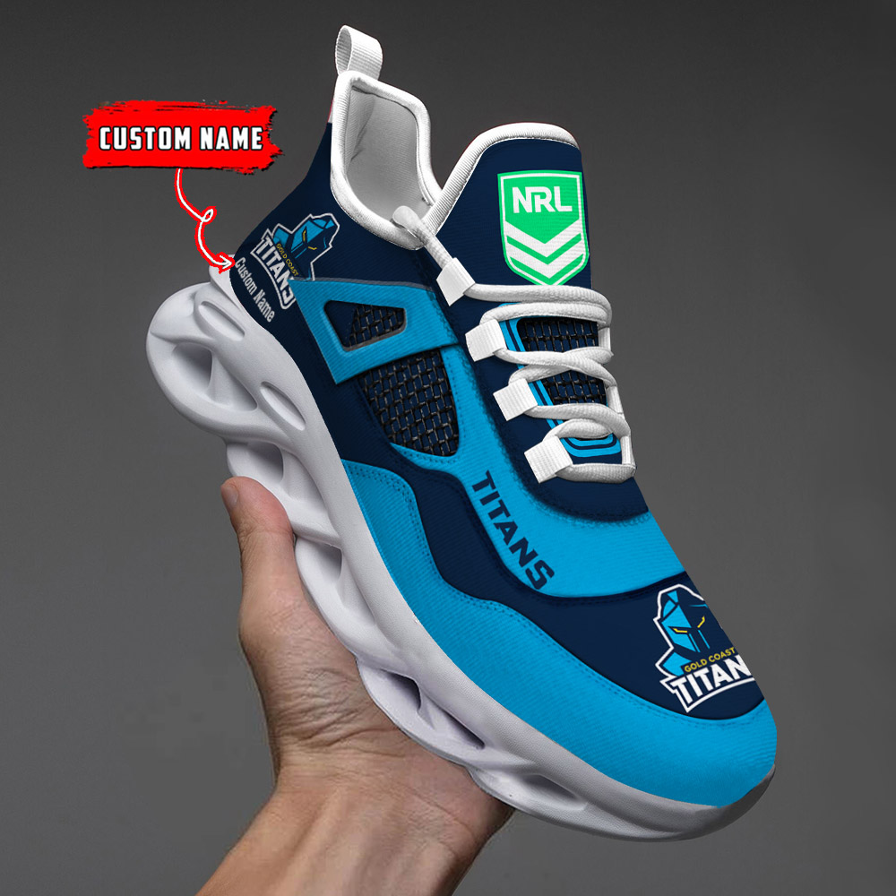 Benutzerdefinierter Name Gold Coast Titans NRL MAX SHOES DS001