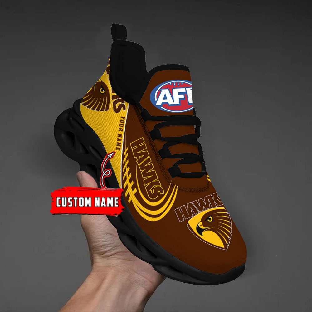 Benutzerdefinierter Name Hawthorn Hawks personalisiert Max Shoes DS006 (Kopie)