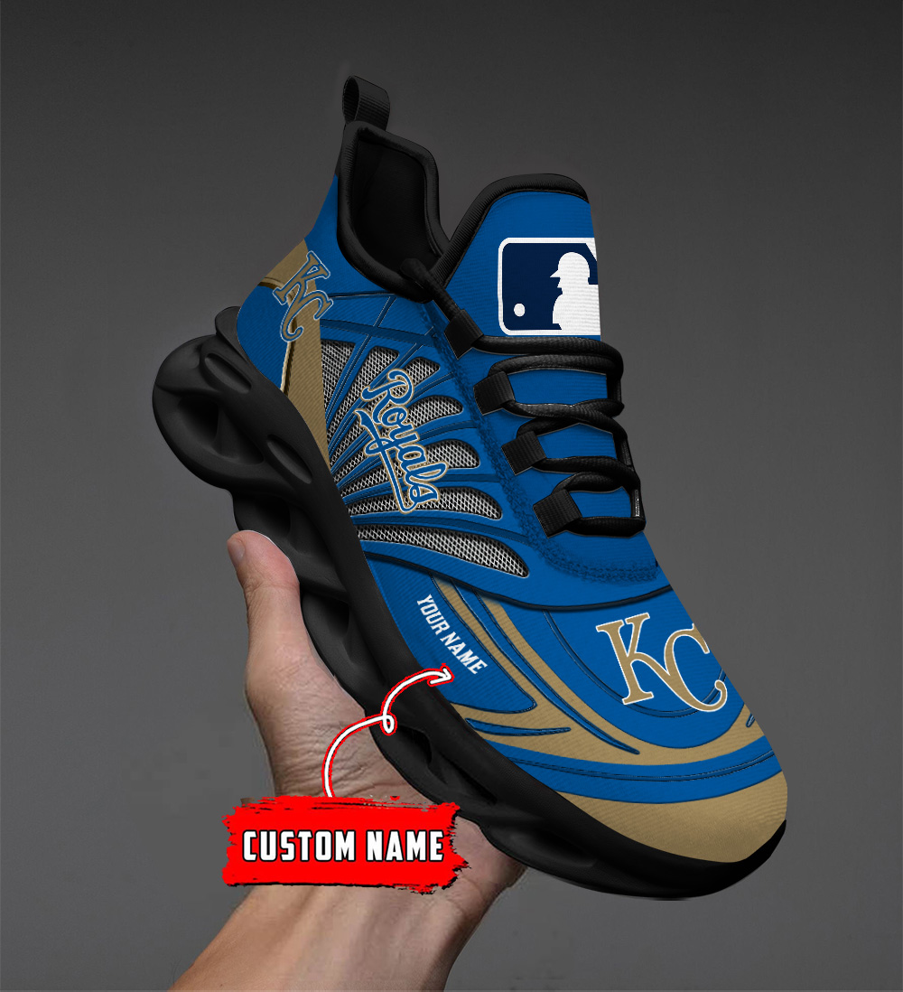 Benutzerdefinierter Name Kansas City Royals personalisierte Max-Schuhe DS005