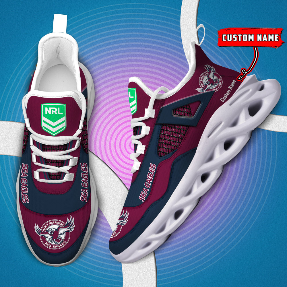 Benutzerdefinierter Name Manly Sea Eagles NRL MAX SHOES DS001