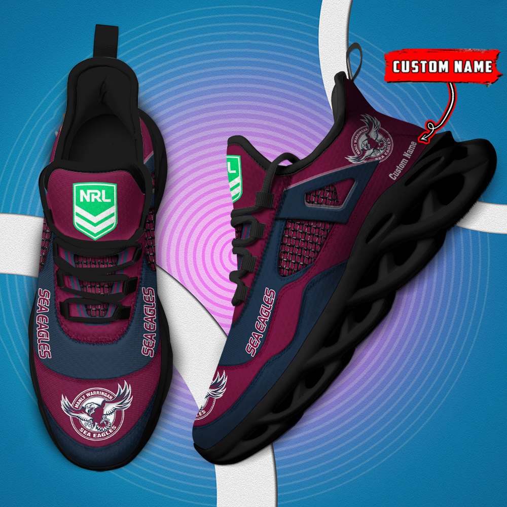 Benutzerdefinierter Name Manly Sea Eagles NRL MAX SHOES DS001