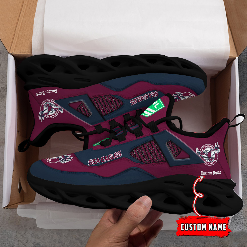 Benutzerdefinierter Name Manly Sea Eagles NRL MAX SHOES DS001