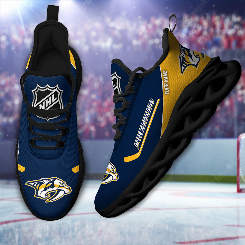 Benutzerdefinierter Name Nashville Predators Personalisiert Max Shoes DS006 NEU 2022 M1