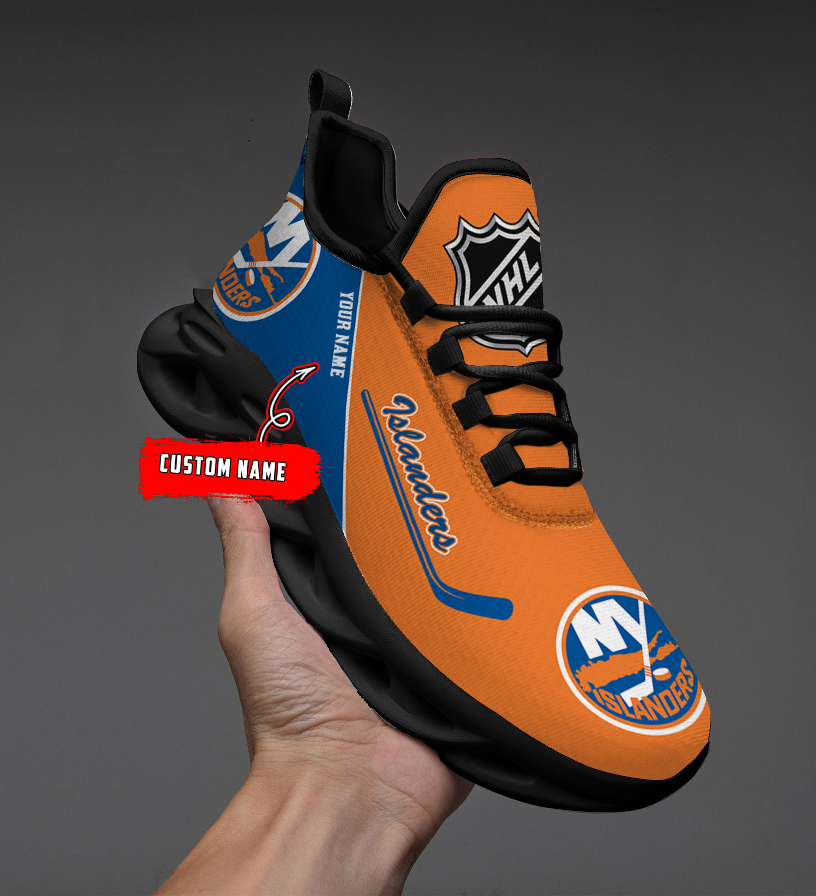 Benutzerdefinierter Name New York Islanders Personalisiert Max Shoes DS006 NEU 2022 M1