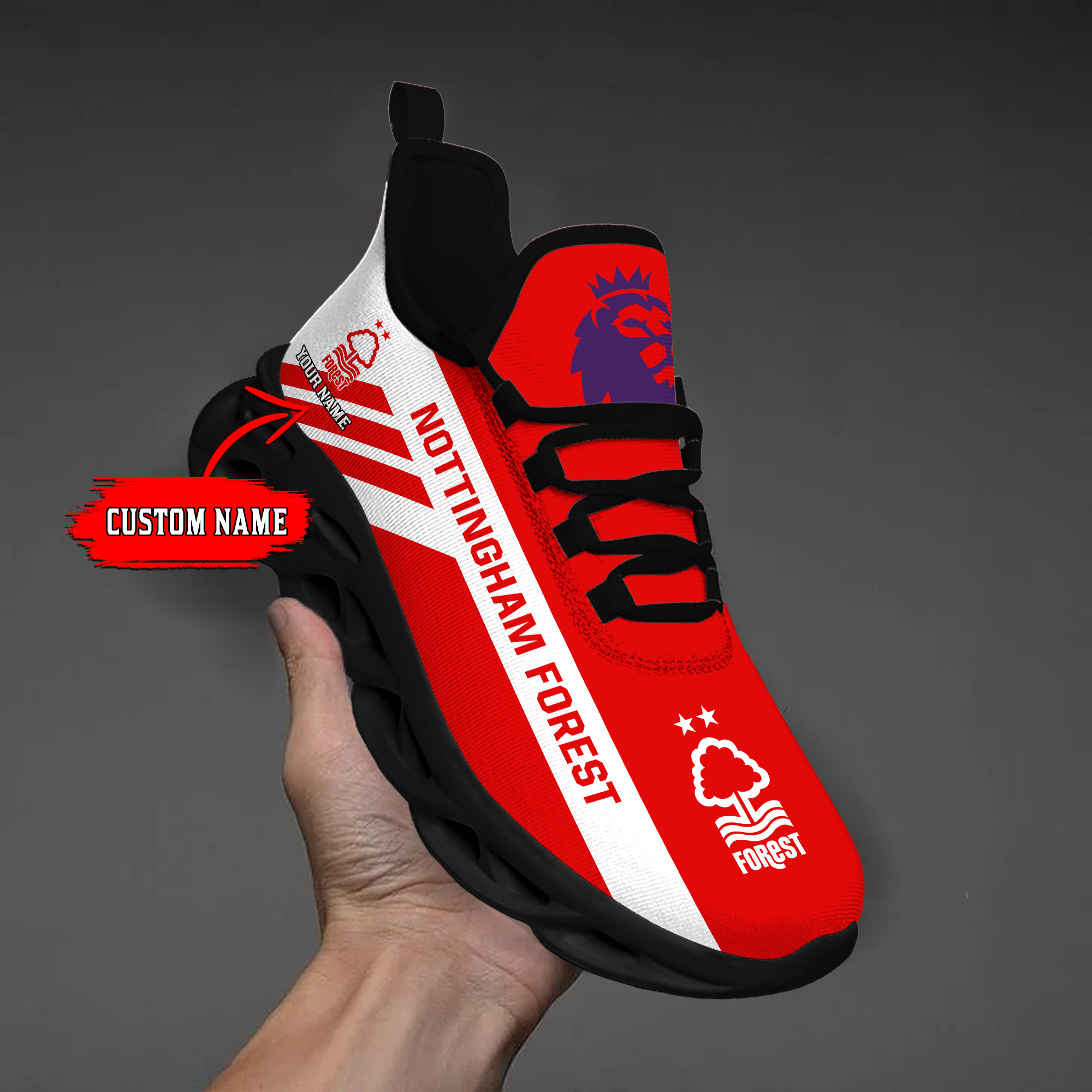 Benutzerdefinierter Name Nottingham Forest Personalisiert Max Shoes DS006 EPL
