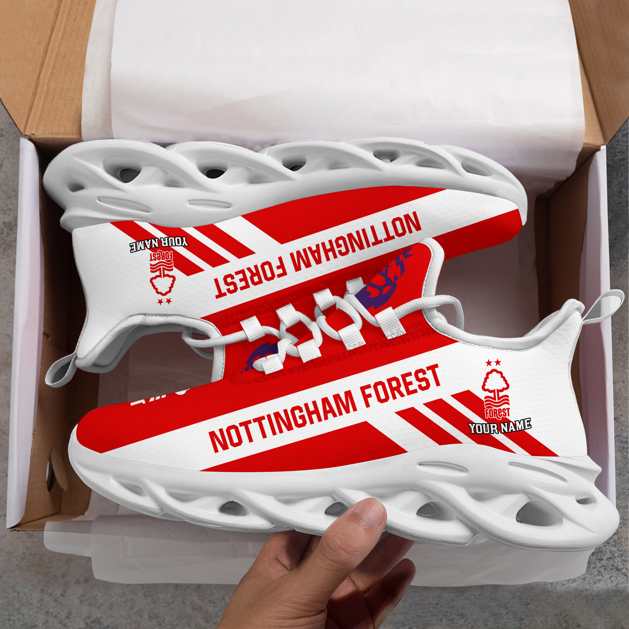 Benutzerdefinierter Name Nottingham Forest Personalisiert Max Shoes DS006 EPL