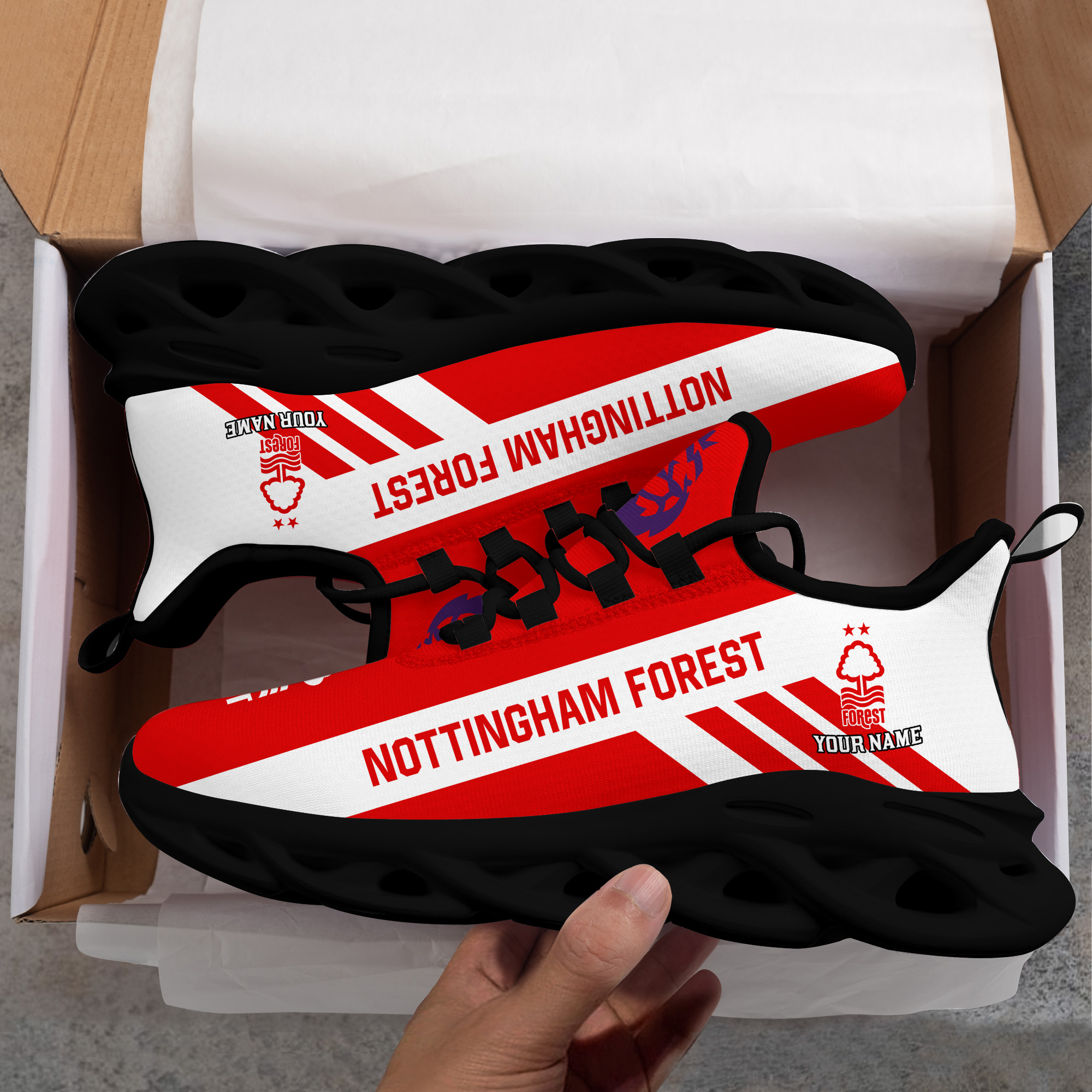 Benutzerdefinierter Name Nottingham Forest Personalisiert Max Shoes DS006 EPL