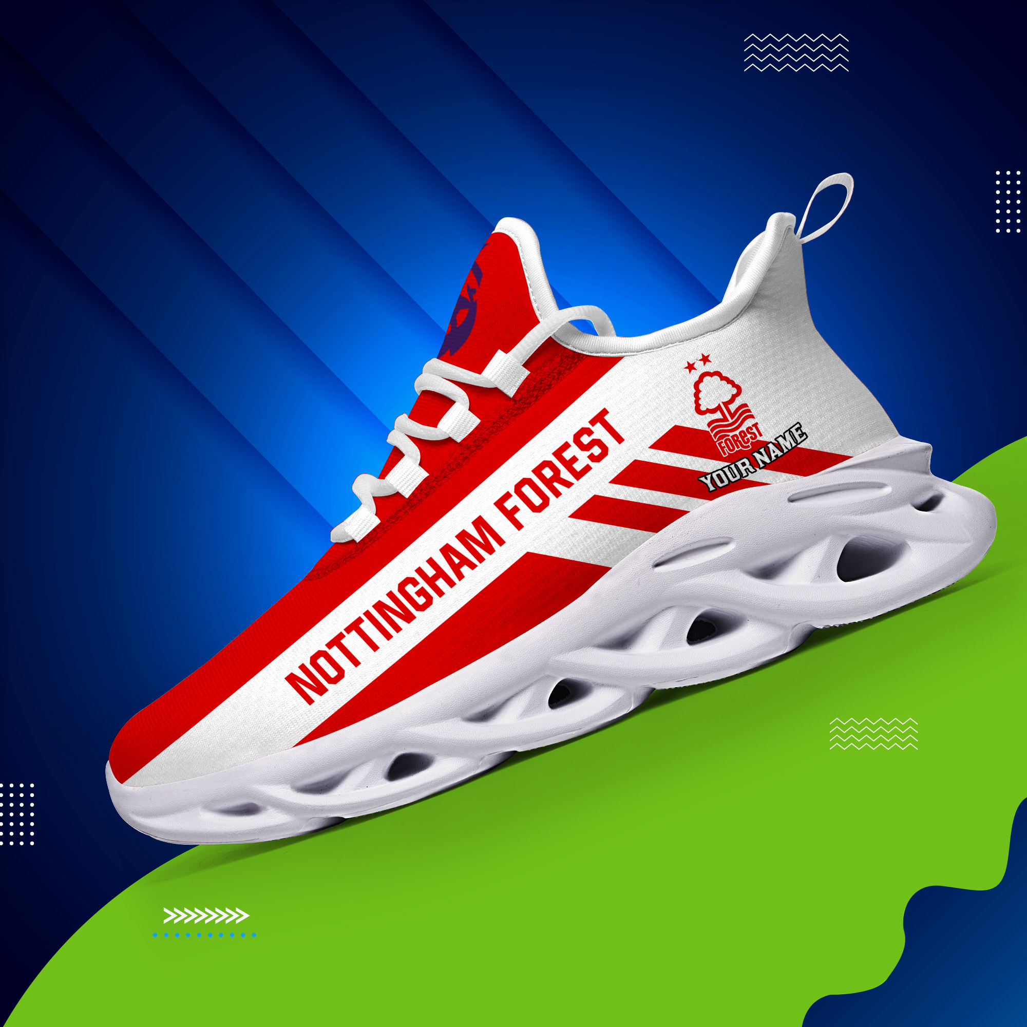 Benutzerdefinierter Name Nottingham Forest Personalisiert Max Shoes DS006 EPL