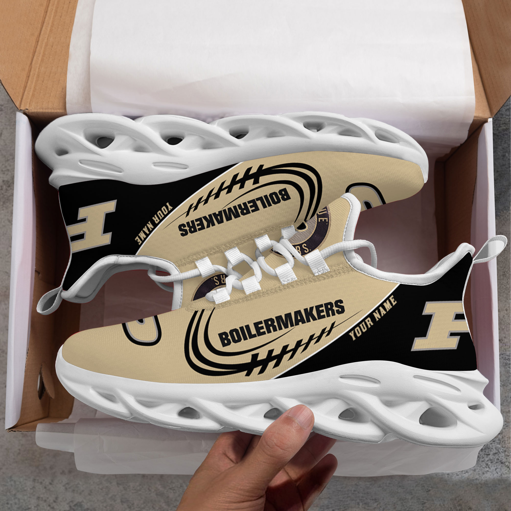 Benutzerdefinierter Name Purdue Boilermakers Personalisiert Max Shoes DS006