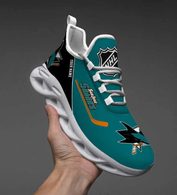 Benutzerdefinierter Name San Jose Sharks Personalisiert Max Shoes DS006 NEU 2022 M1