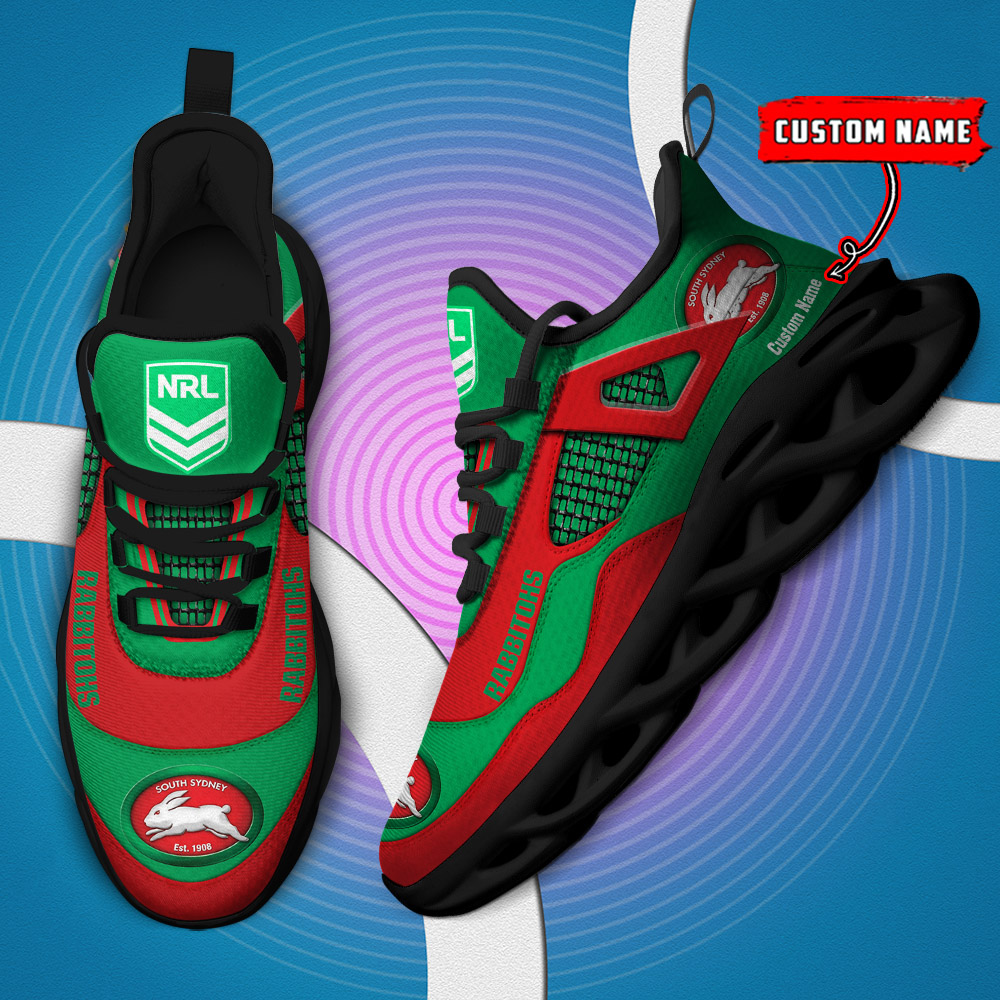 Benutzerdefinierter Name South Sydney Rabbitohs NRL MAX SHOES DS001