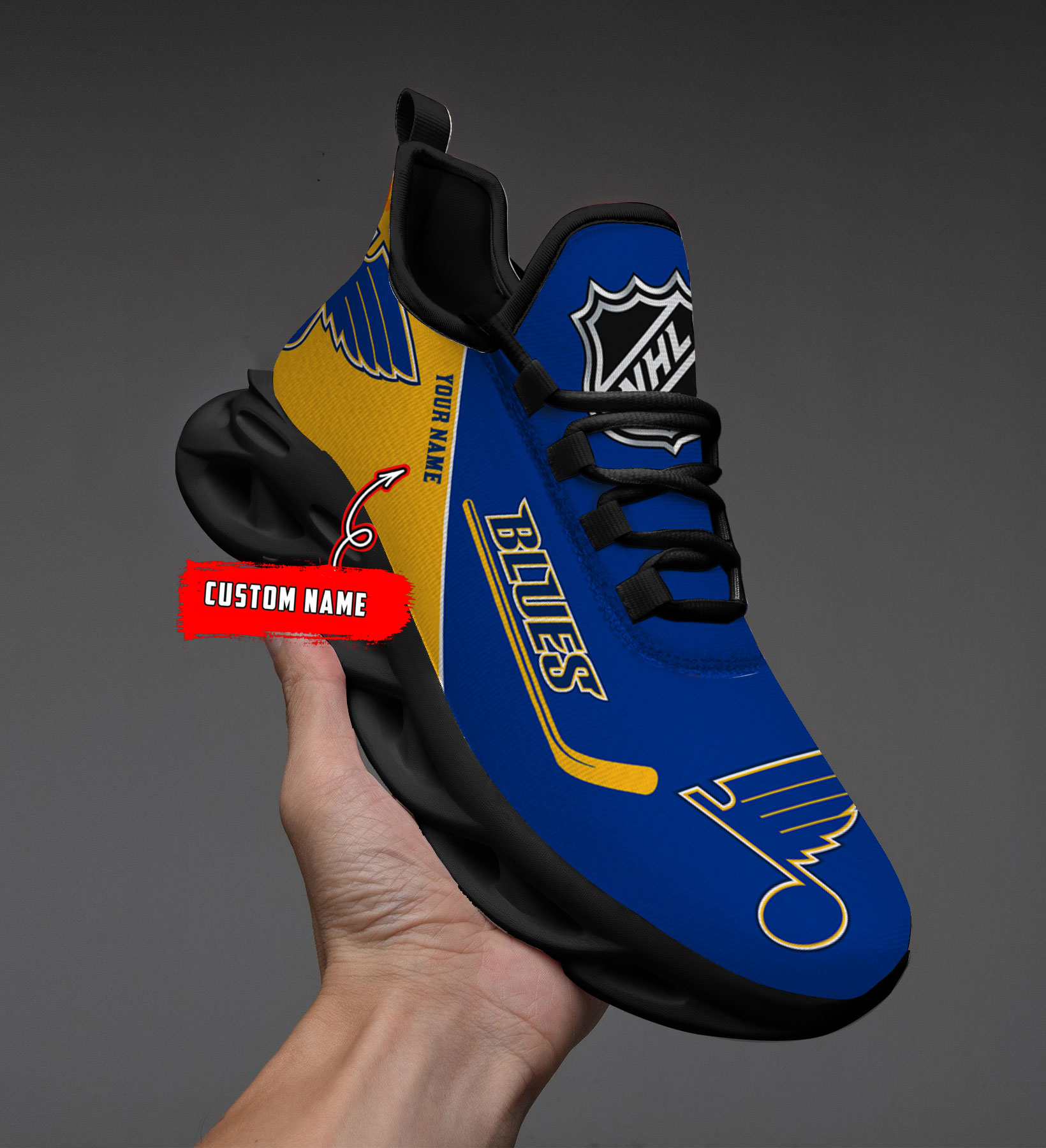Benutzerdefinierter Name St. Louis Blues Personalisiert Max Shoes DS006 NEU 2022 M1
