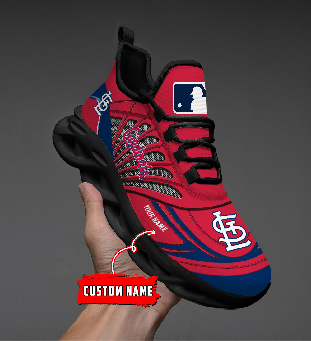 Benutzerdefinierter Name St. Louis Cardinals personalisierte Max Shoes DS005