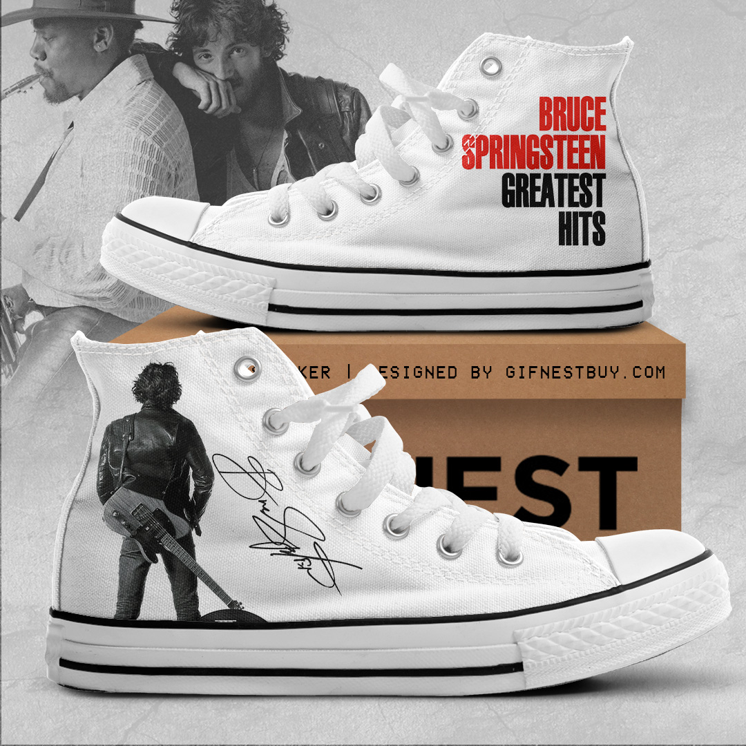 Bruce Springsteen High Top Canvas Sneakers Schuhe für Männer und Frauen