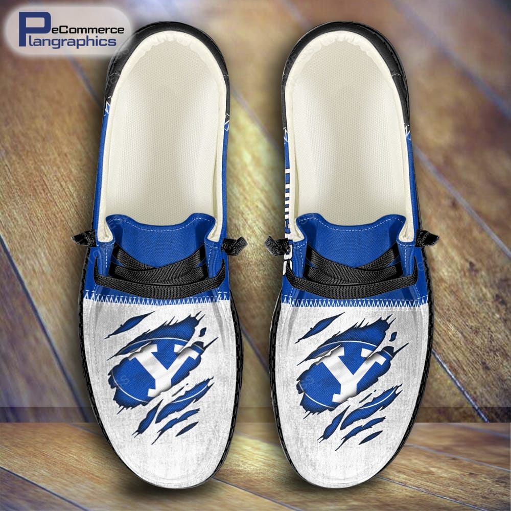 BYU Cougars Custom Name H-D Schuhe
