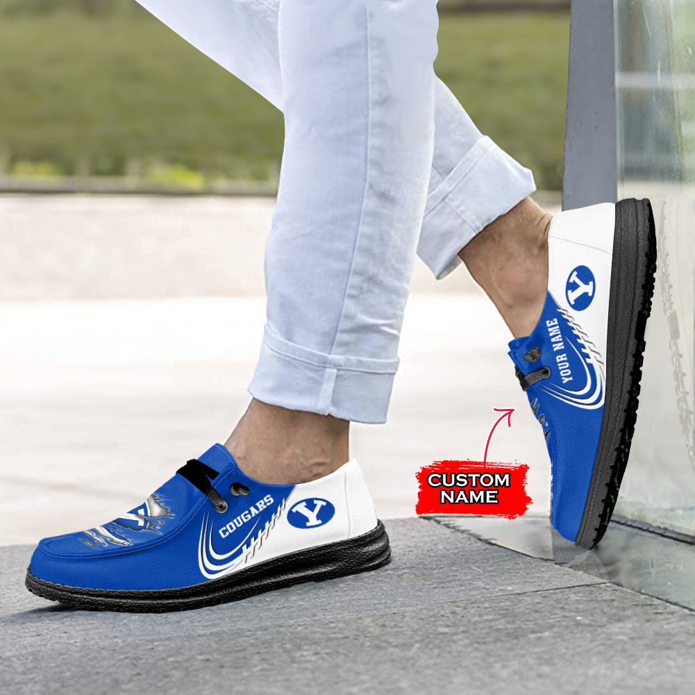 BYU Cougars H-D Shoes Wally Herren-Slipper zum Schnüren für Männer und Frauen