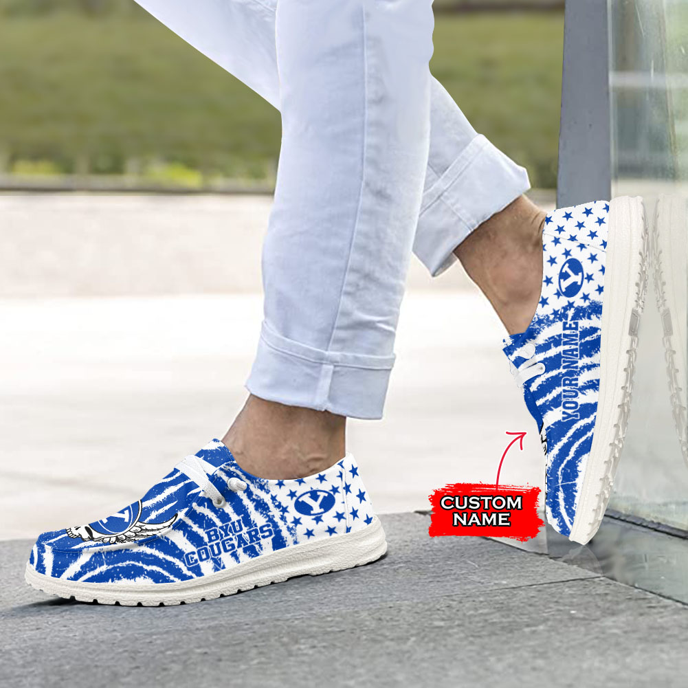 BYU Cougars H-D Shoes Wally Herren-Slipper zum Schnüren für Männer und Frauen