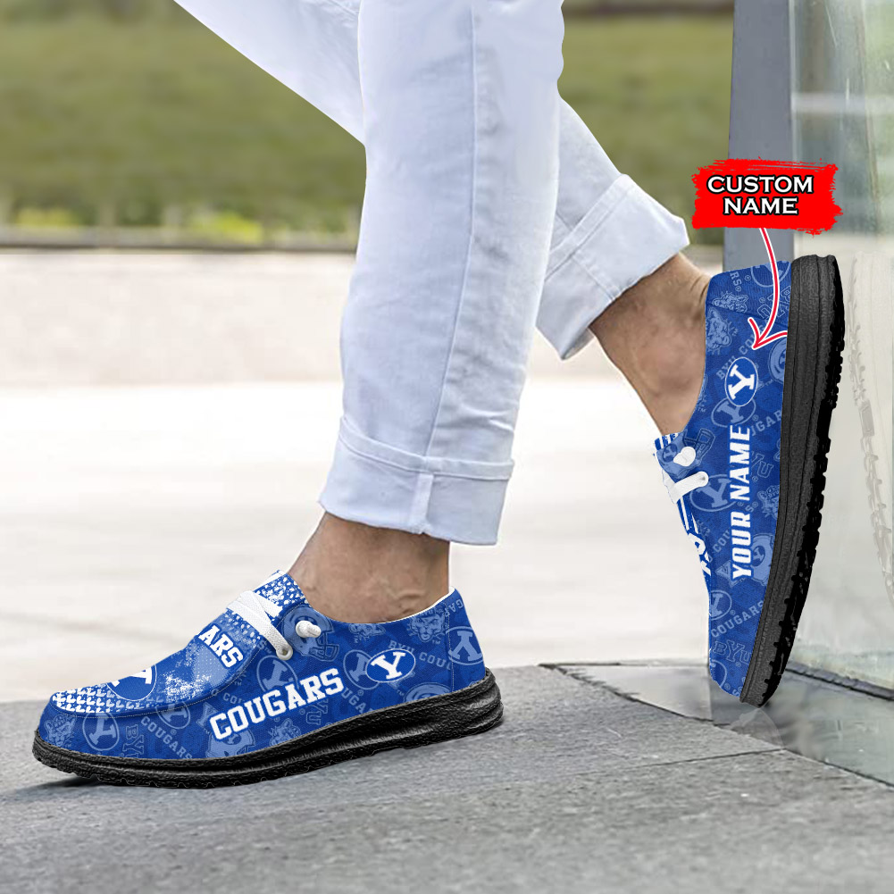 BYU Cougars H-D Shoes Wally Herren-Slipper zum Schnüren für Männer und Frauen