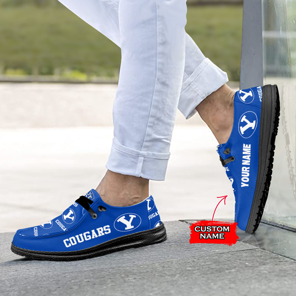 BYU Cougars H-D Shoes Wally Herren-Slipper zum Schnüren für Männer und Frauen