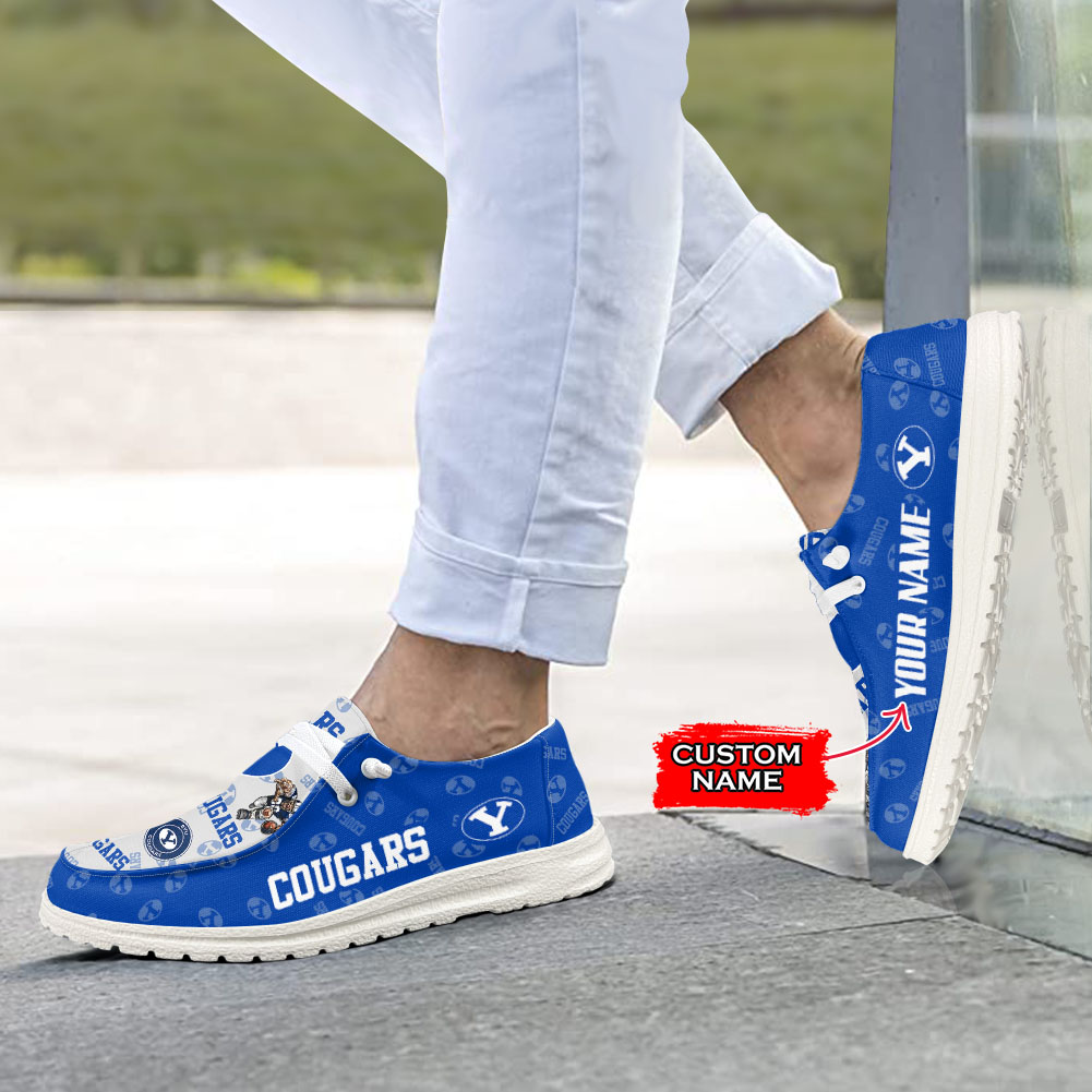 BYU Cougars H-D Shoes Wally Herren-Slipper zum Schnüren für Männer und Frauen
