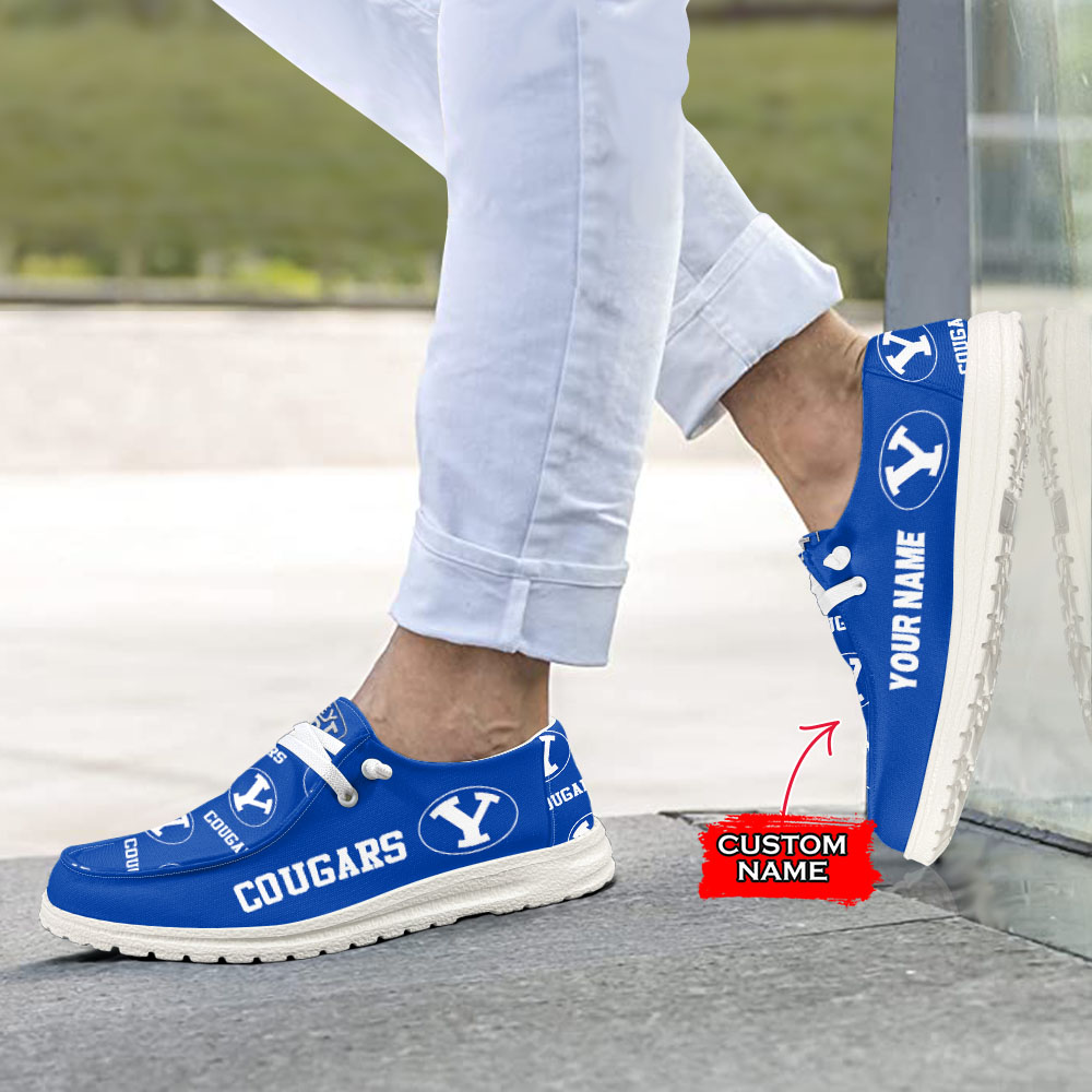 BYU Cougars H-D Shoes Wally Herren-Slipper zum Schnüren für Männer und Frauen