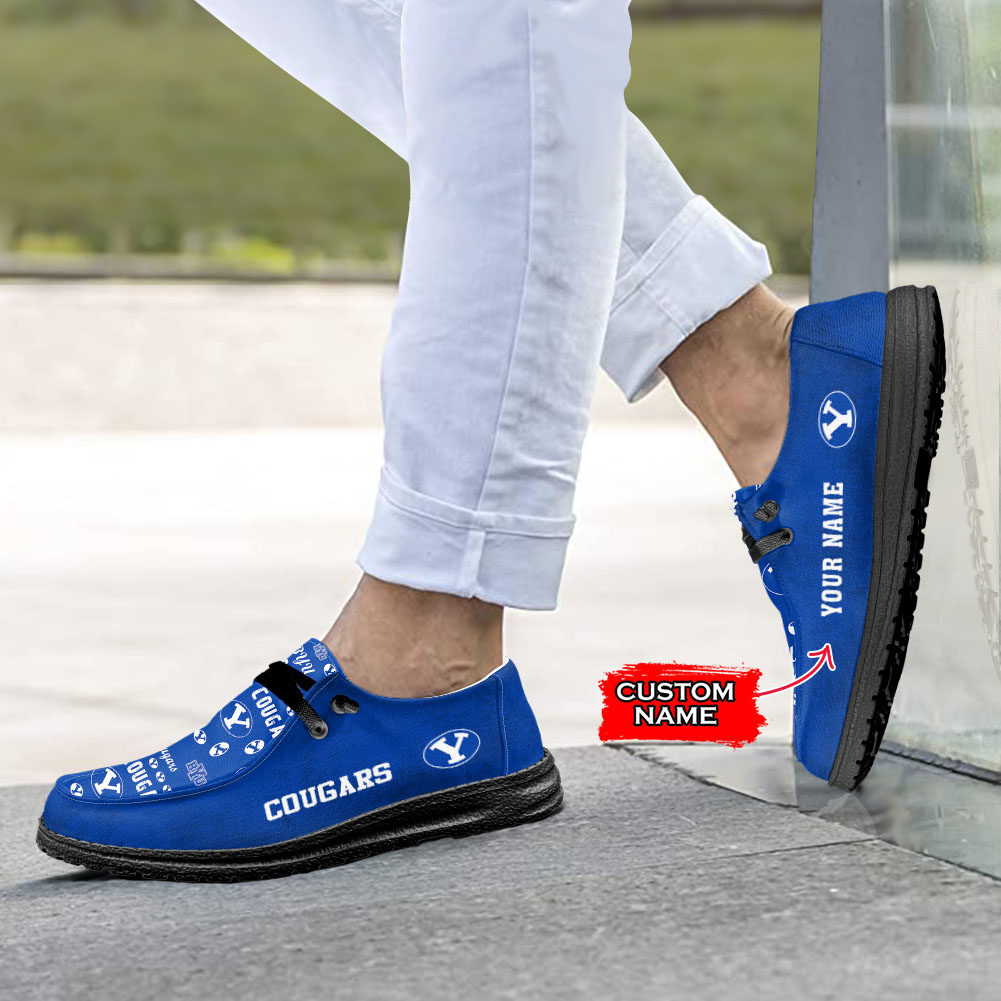 BYU Cougars H-D Shoes Wally Herren-Slipper zum Schnüren für Männer und Frauen