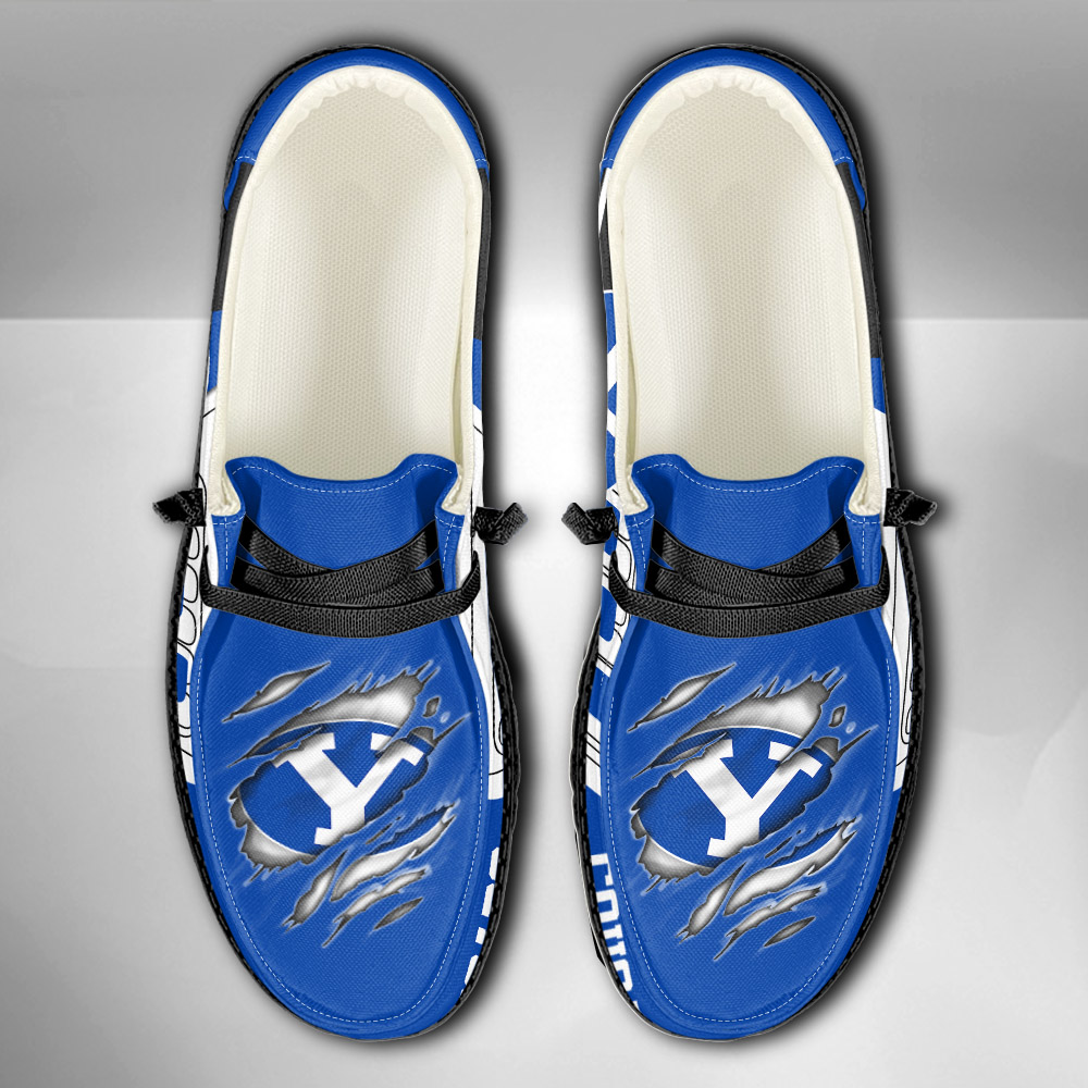 BYU Cougars personalisierte H-D-Sportschuhe – individuelles Namensdesign