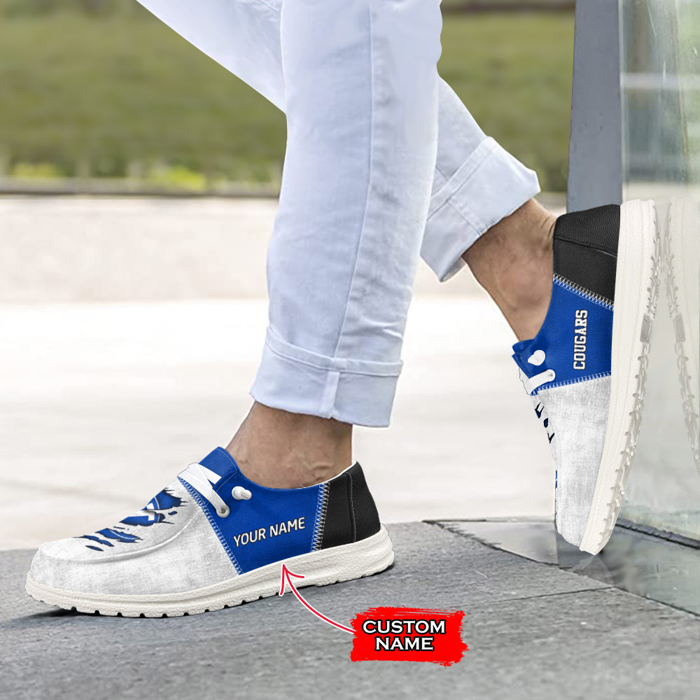 BYU Cougars personalisierte H-D-Sportschuhe – individuelles Namensdesign