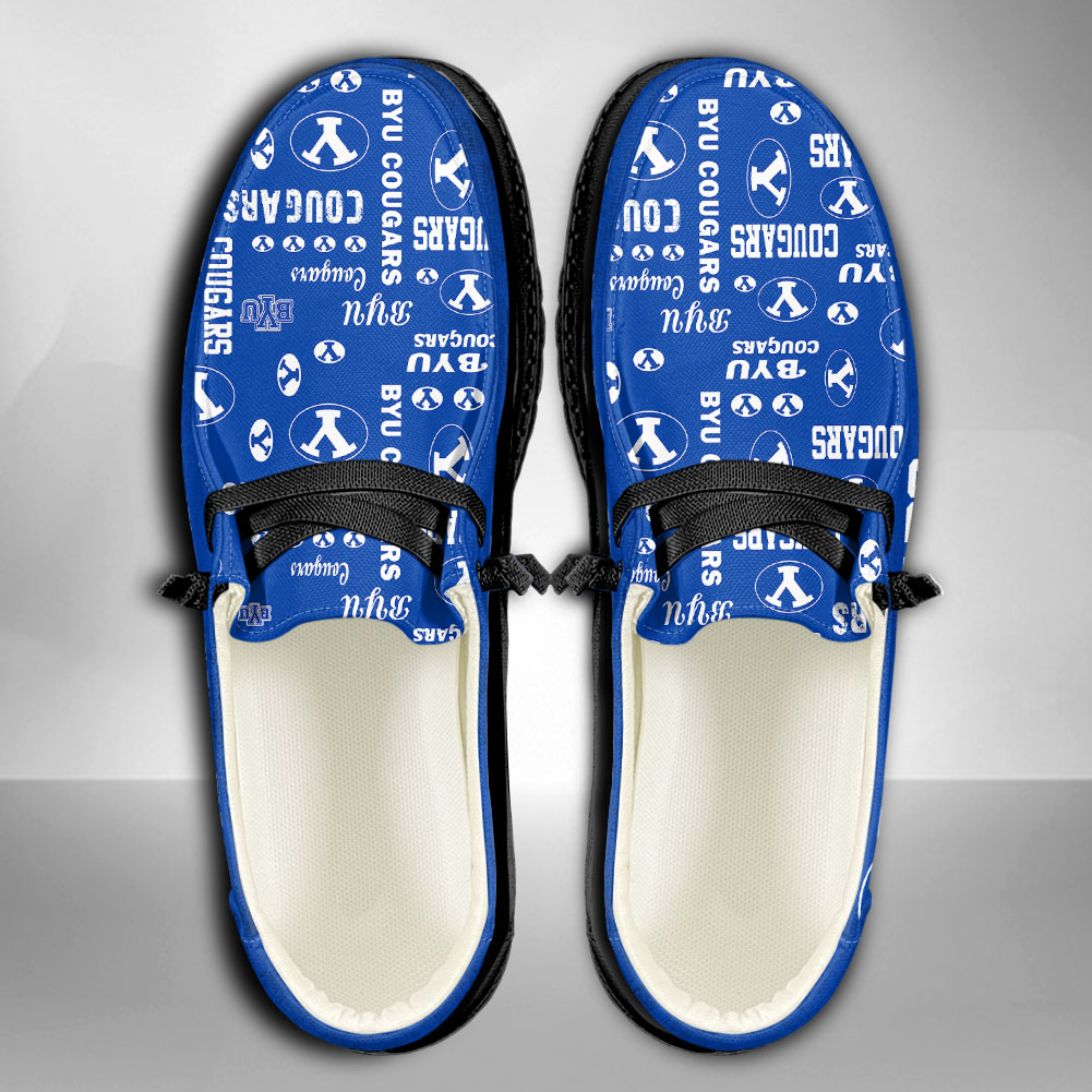 BYU Cougars personalisierte H-D-Sportschuhe – individuelles Namensdesign