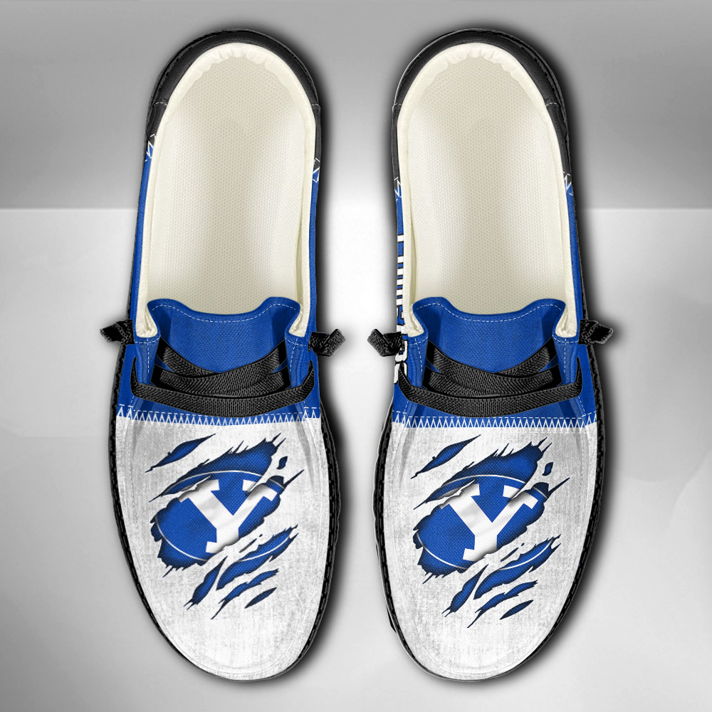 BYU Cougars personalisierte H-D-Sportschuhe – individuelles Namensdesign