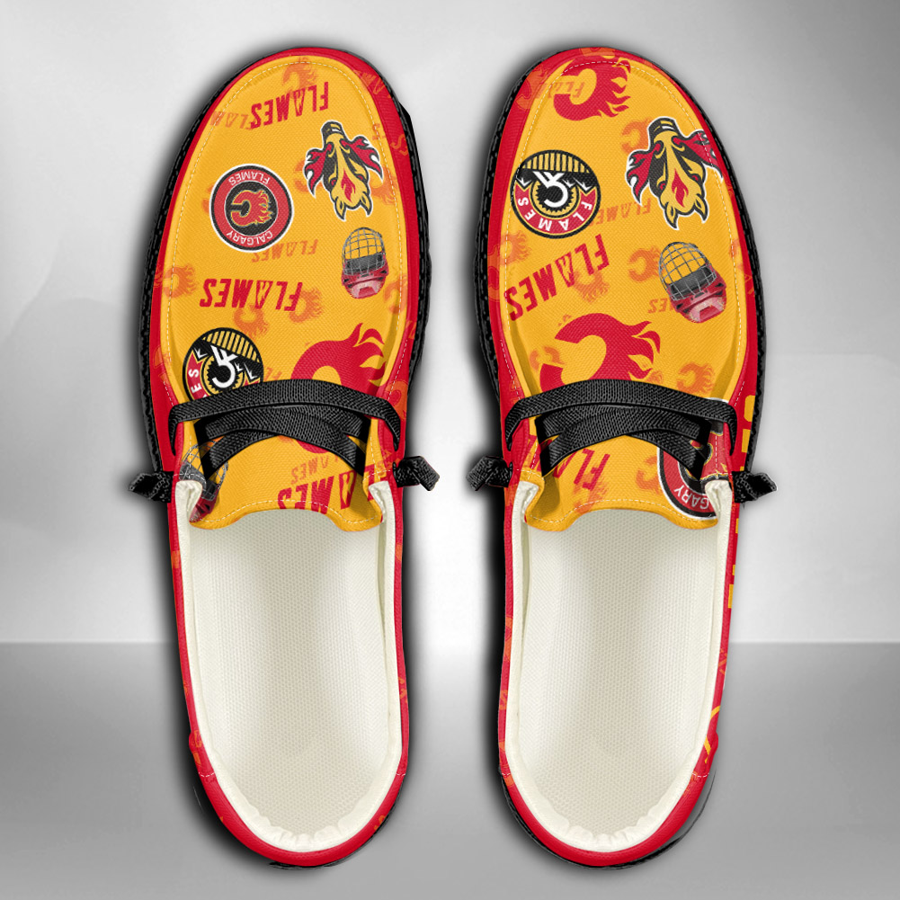 Calgary Flames personalisierte H-D-Sportschuhe – individuelles Namensdesign