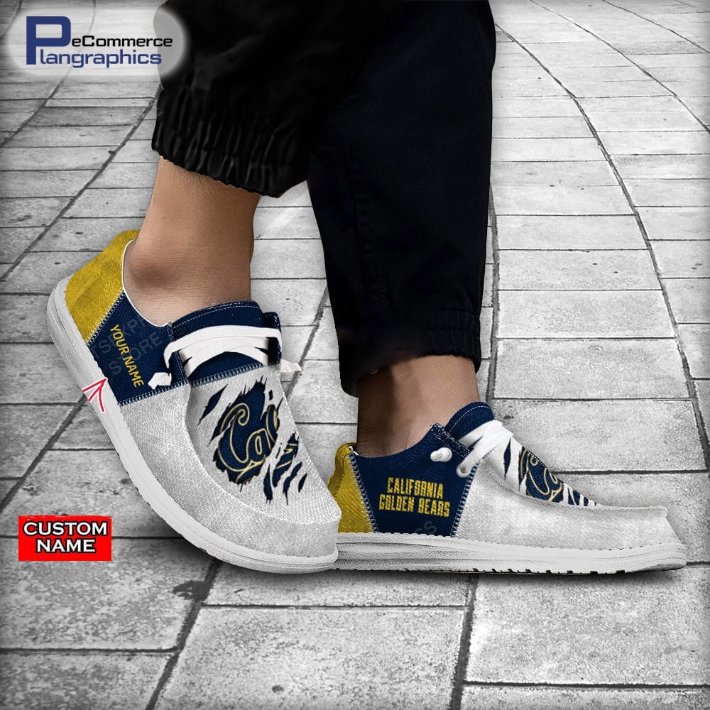 California Golden Bears Custom Name H-D Schuhe