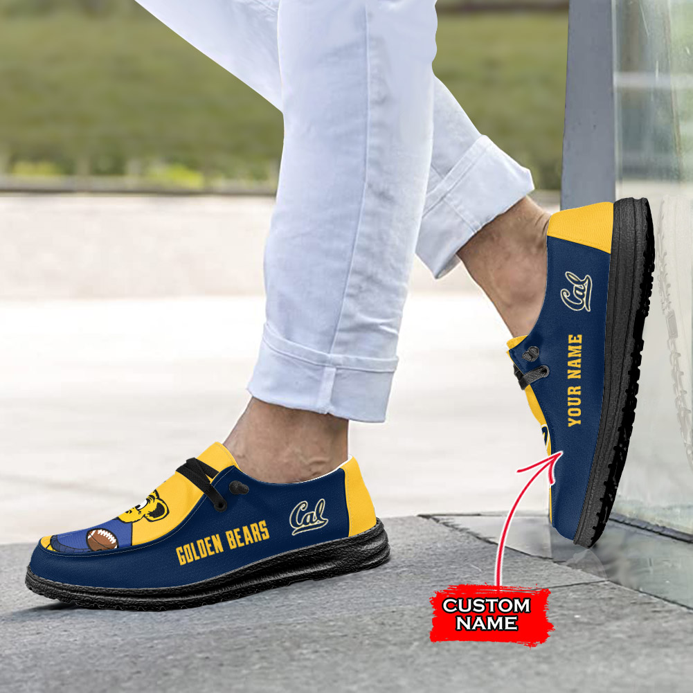California Golden Bears H-D Shoes Wally Herren-Slipper zum Schnüren für Männer und Frauen