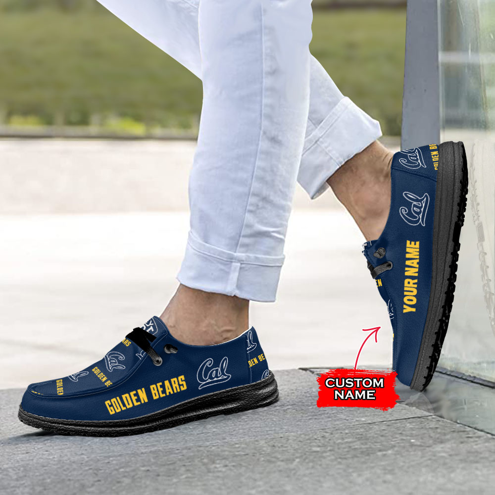 California Golden Bears H-D Shoes Wally Herren-Slipper zum Schnüren für Männer und Frauen