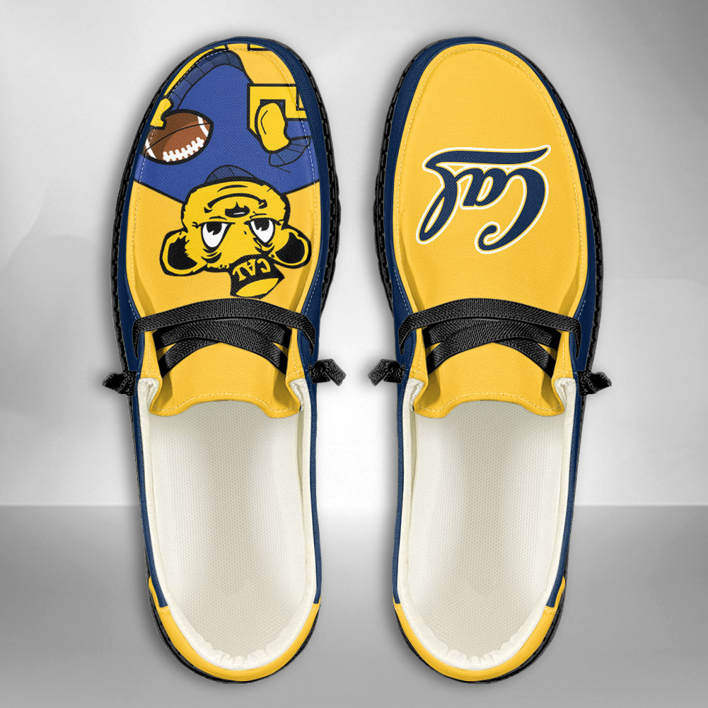 California Golden Bears H-D Shoes Wally Herren-Slipper zum Schnüren für Männer und Frauen