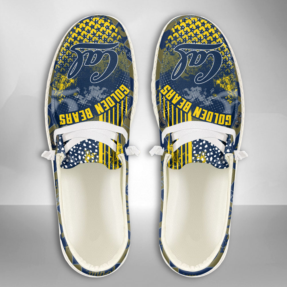 California Golden Bears H-D Shoes Wally Herren-Slipper zum Schnüren für Männer und Frauen