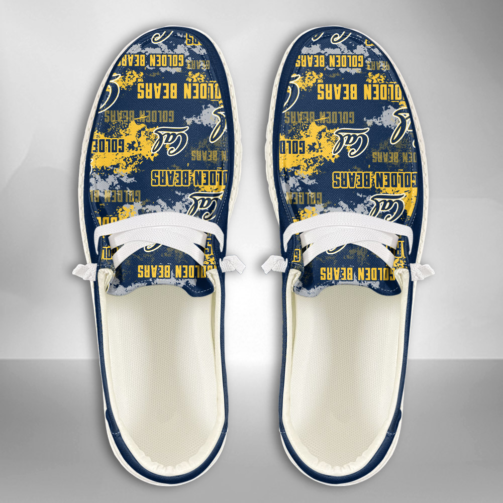 California Golden Bears H-D Shoes Wally Herren-Slipper zum Schnüren für Männer und Frauen